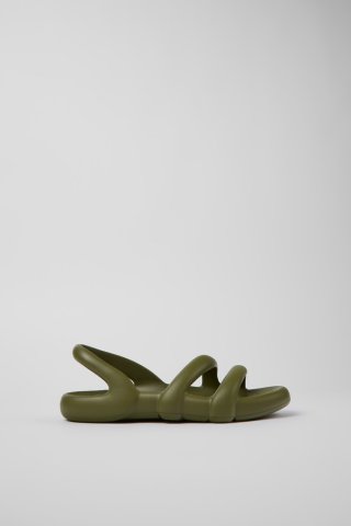 Neu Eingetroffen Camper Kobarah Flat - Grüne Unisex-Sandale