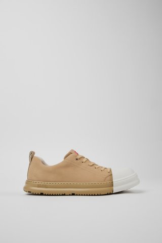 Neu Eingetroffen Camper Junction Runner - Beige Sneakers aus Nubukleder für Damen.