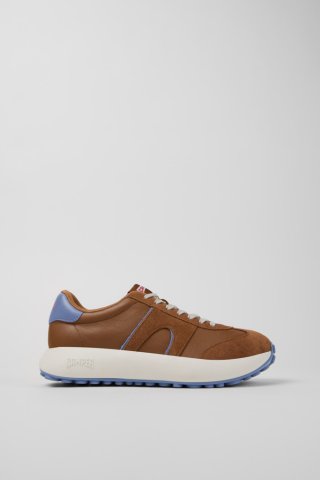 Neu Eingetroffen Camper Pelotas Athens - Mehrfarbiger Herrensneaker aus Leder und Nubukleder.