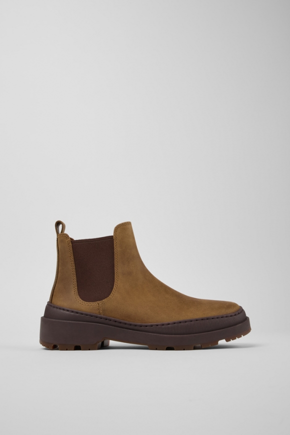 Neu Eingetroffen Camper Brutus Trek MICHELIN - Braune Damenstiefelette aus Nubukleder