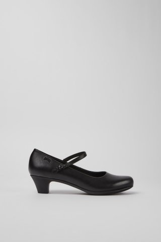 Neu Eingetroffen Camper Helena - Schwarzer Damenschuh aus Leder.