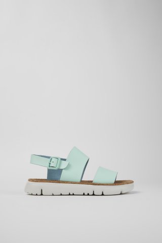 Neu Eingetroffen Camper Oruga - Blaue Ledersandalen für Damen