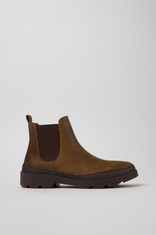 Neu Eingetroffen Camper Brutus Trek MICHELIN - Braune Herrenstiefelette aus Nubukleder