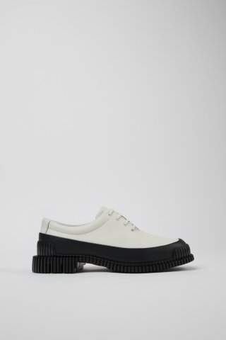 Neu Eingetroffen Camper Pix - Damenschnürschuh aus Leder in Weiß und Schwarz