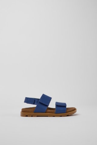 Neu Eingetroffen Camper Brutus Sandal - Blaue Kindersandale aus Leder