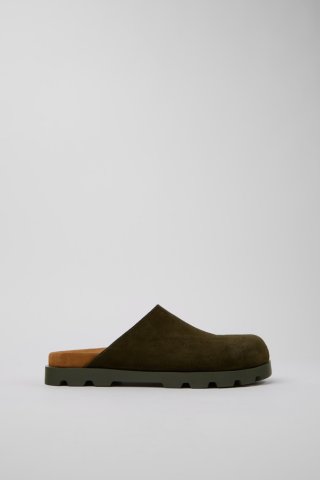 Neu Eingetroffen Camper Brutus Sandal - Grüne Nubukleder Sandalen für Herren.