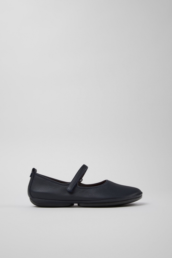 Neu Eingetroffen Camper Right - Blaue Leder-Damenschuhe.