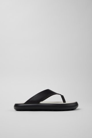Neu Eingetroffen Camper Twins - Schwarze Ledersandalen für Damen. Neu Eingetroffen Camper Twins - Schwarze Ledersandalen für Damen.