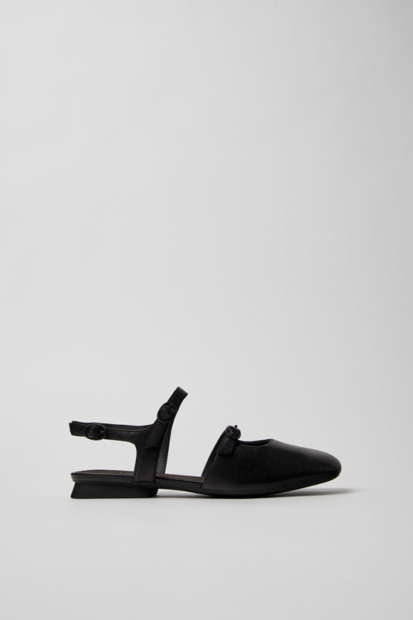 Neu Eingetroffen Camper Casi Myra - Schwarzer Halboffener Lederschuh für Damen. Neu Eingetroffen Camper Casi Myra - Schwarzer Halboffener Lederschuh für Damen.