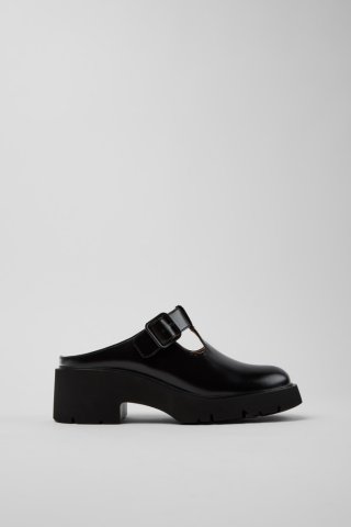 Neu Eingetroffen Camper Milah - Schwarze Ledersandale für Damen.
