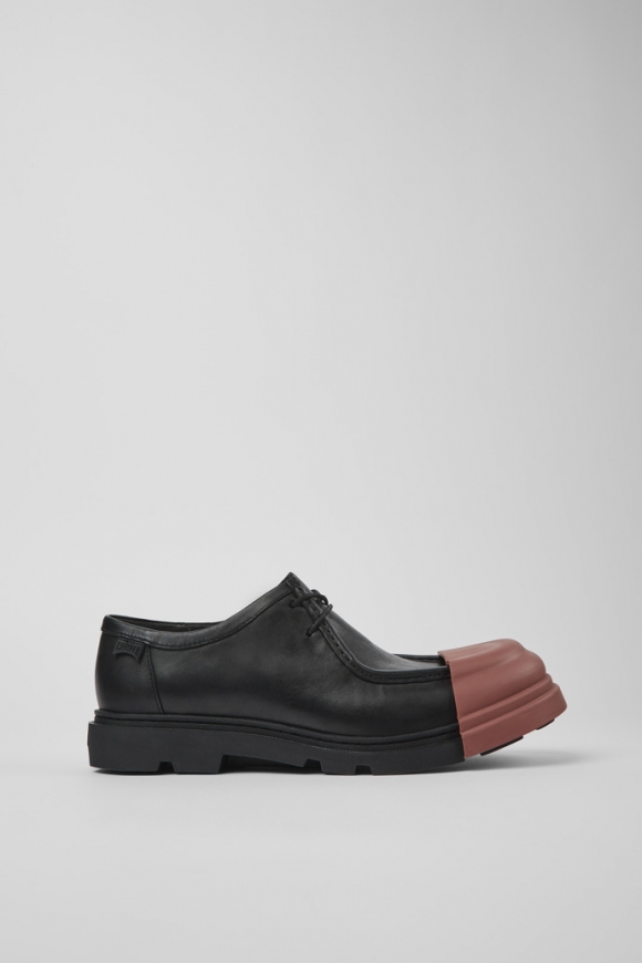 Neu Eingetroffen Camper Junction - Schwarzer Wallabee-Herrenschuh aus Leder Neu Eingetroffen Camper Junction - Schwarzer Wallabee-Herrenschuh aus Leder