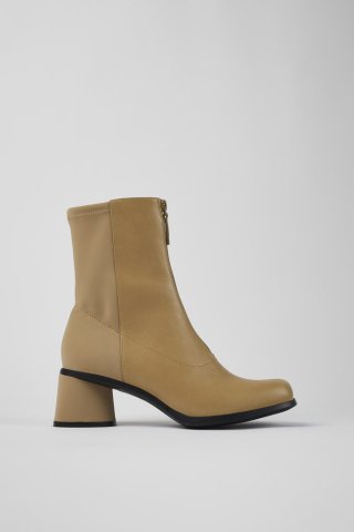 Neu Eingetroffen Camper Kiara - Beiger Damenstiefel aus Leder und Recycling-PET
