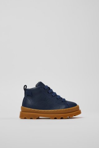 Neu Eingetroffen Camper Brutus - Blaue Kinderstiefelette aus Leder.
