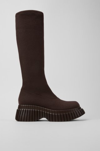 Neu Eingetroffen Camper BCN TENCEL® - Brauner Damenstiefel aus Textil