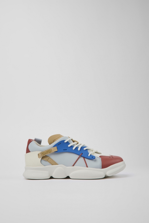 Neu Eingetroffen Camper Twins - Mehrfarbige Damensneaker aus Leder/Textil Neu Eingetroffen Camper Twins - Mehrfarbige Damensneaker aus Leder/Textil
