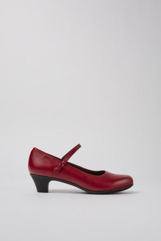 Neu Eingetroffen Camper Helena - Rote Lederschuhe für Damen.