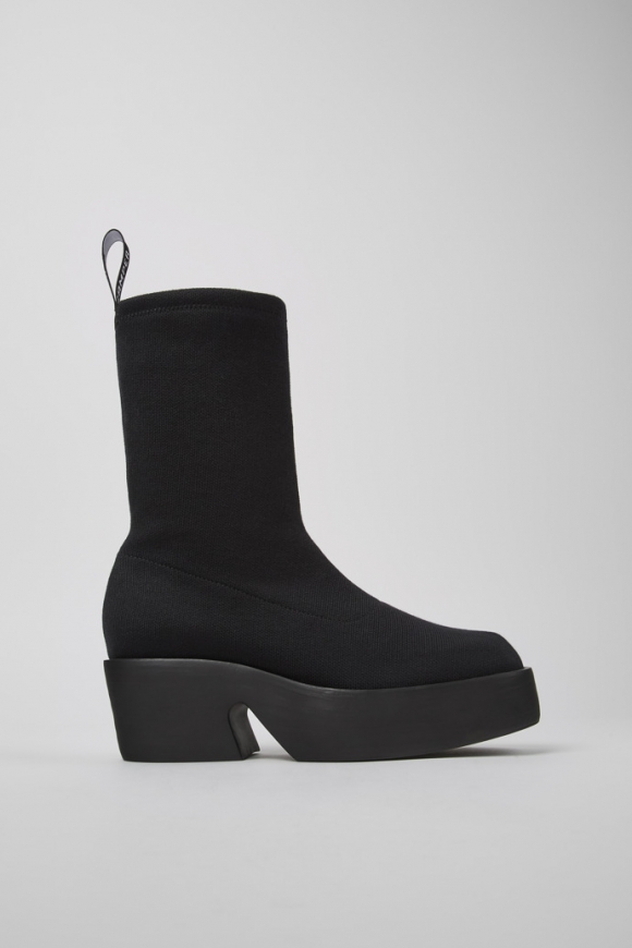 Neu Eingetroffen Camper Billie TENCEL® - Schwarzer Damenstiefel aus Textil Neu Eingetroffen Camper Billie TENCEL® - Schwarzer Damenstiefel aus Textil