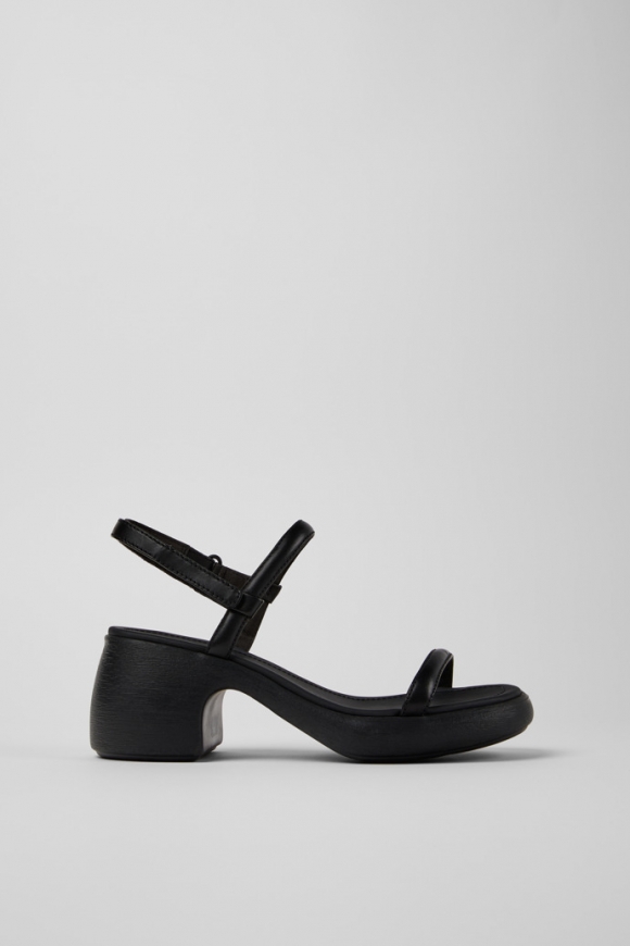 Neu Eingetroffen Camper Thelma - Schwarze Ledersandale für Damen. Neu Eingetroffen Camper Thelma - Schwarze Ledersandale für Damen.