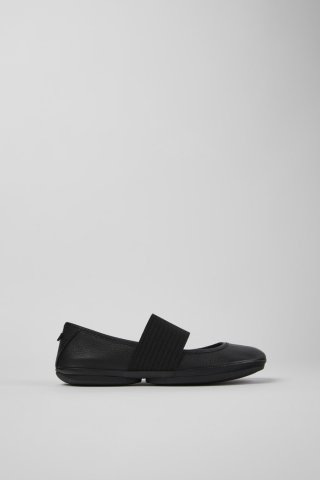 Neu Eingetroffen Camper Right Nina - Schwarzer Lederballerina für Damen. Neu Eingetroffen Camper Right Nina - Schwarzer Lederballerina für Damen.