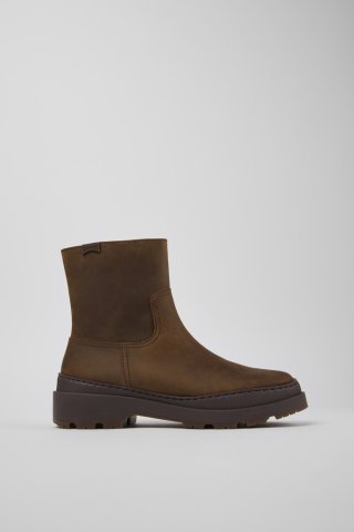 Neu Eingetroffen Camper Brutus Trek MICHELIN - Brauner Damenstiefel aus Nubukleder