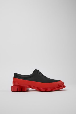 Neu Eingetroffen Camper Pix - Damenschnürschuh aus Leder in Schwarz und Rot Neu Eingetroffen Camper Pix - Damenschnürschuh aus Leder in Schwarz und Rot