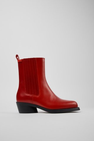 Neu Eingetroffen Camper Bonnie - Roter Damenstiefel aus Leder