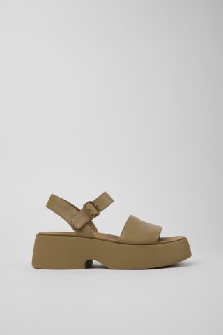 Neu Eingetroffen Camper Tasha - Braune Ledersandalen für Damen Neu Eingetroffen Camper Tasha - Braune Ledersandalen für Damen