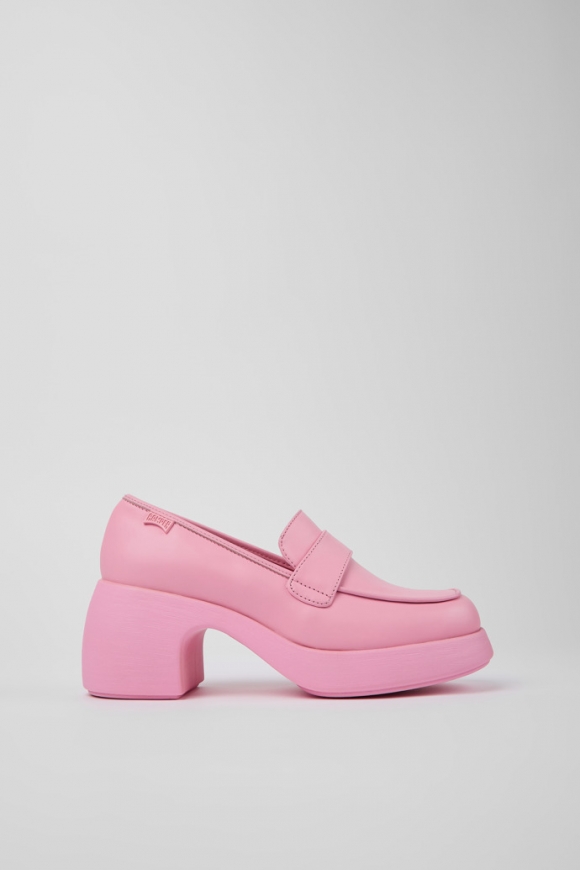 Neu Eingetroffen Camper Thelma - Rosafarbene Lederloafer für Damen Neu Eingetroffen Camper Thelma - Rosafarbene Lederloafer für Damen