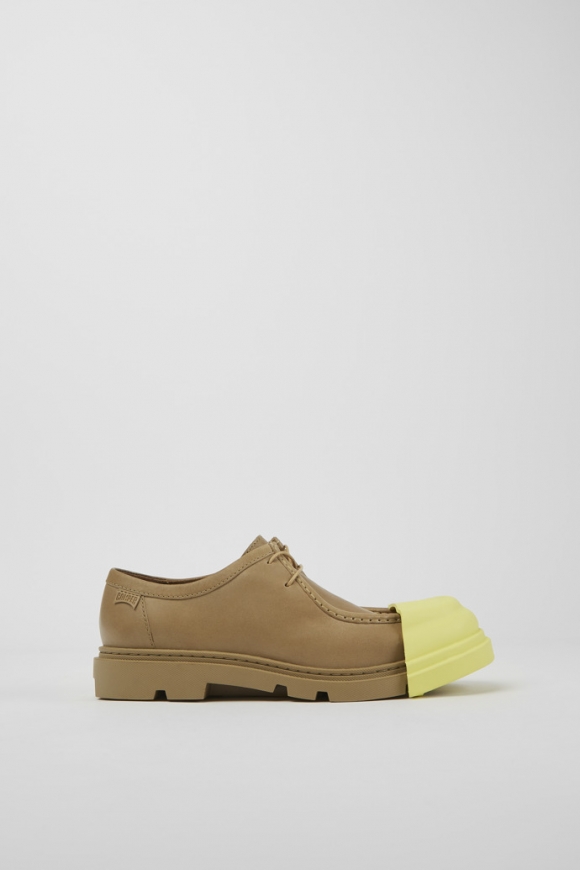 Neu Eingetroffen Camper Junction - Beiger Damenschuh aus Leder Neu Eingetroffen Camper Junction - Beiger Damenschuh aus Leder