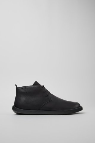 Neu Eingetroffen Camper Wagon - Schwarze Lederstiefelette für Herren. Neu Eingetroffen Camper Wagon - Schwarze Lederstiefelette für Herren.