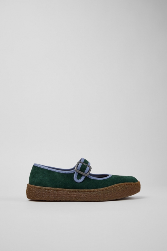 Neu Eingetroffen Camper Peu Terreno - Grüne Damenschuhe aus Nubukleder und Leder. Neu Eingetroffen Camper Peu Terreno - Grüne Damenschuhe aus Nubukleder und Leder.