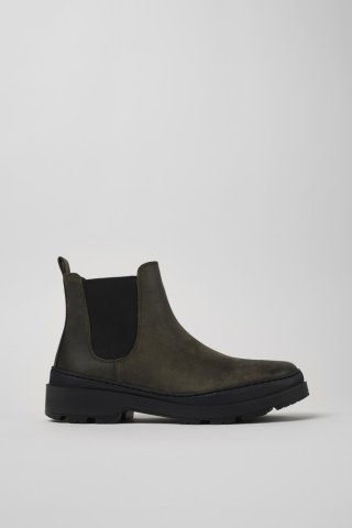 Neu Eingetroffen Camper Brutus Trek MICHELIN - Grüne Herrenstiefelette aus Nubukleder