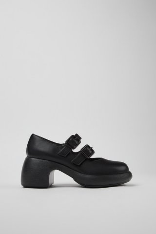 Neu Eingetroffen Camper Thelma - Schwarzer Damenschuh aus Leder.