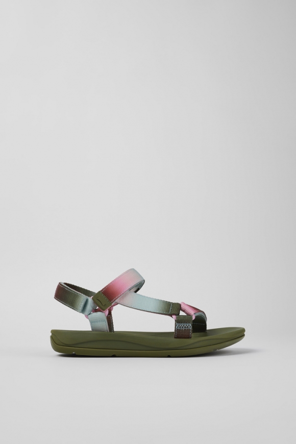 Neu Eingetroffen Camper Twins - Mehrfarbige Damensandalen aus Textil Neu Eingetroffen Camper Twins - Mehrfarbige Damensandalen aus Textil