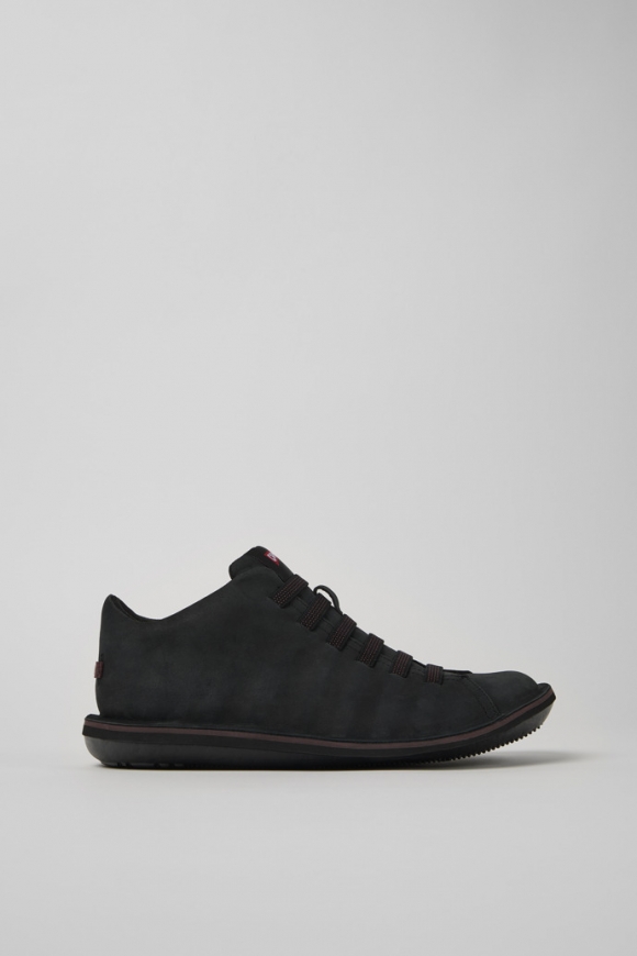 Neu Eingetroffen Camper Beetle - Schwarzer Ledersneaker