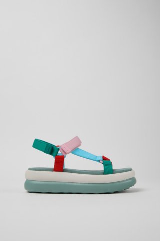 Neu Eingetroffen Camper Twins - Mehrfarbige Sandalen aus recyceltem PET für Damen.