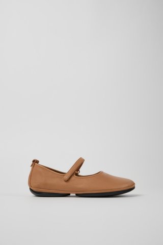 Neu Eingetroffen Camper Right - Nudefarbenes Damenleder Schuh.