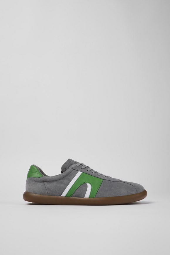 Neu Eingetroffen Camper Pelotas Soller - Grauer Herrensneaker aus Nubukleder/Leder
