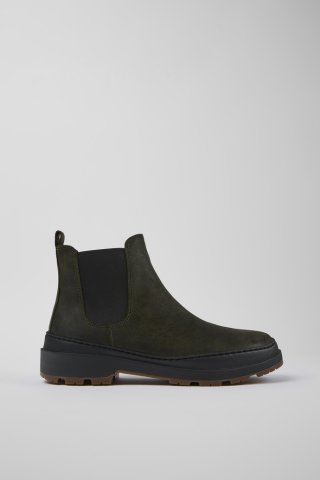 Neu Eingetroffen Camper Brutus Trek MICHELIN - Grüngraue Herrenstiefelette aus Nubukleder