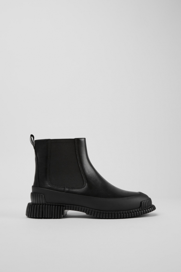 Neu Eingetroffen Camper Pix - Schwarze Lederstiefelette für Damen. Neu Eingetroffen Camper Pix - Schwarze Lederstiefelette für Damen.