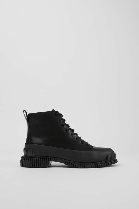 Neu Eingetroffen Camper Pix - Schwarze Lederstiefeletten für Damen.