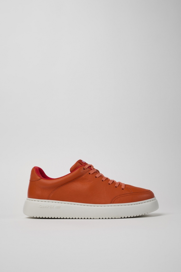 Neu Eingetroffen Camper Runner K21 - Oranger Ledersneaker für Herren Neu Eingetroffen Camper Runner K21 - Oranger Ledersneaker für Herren