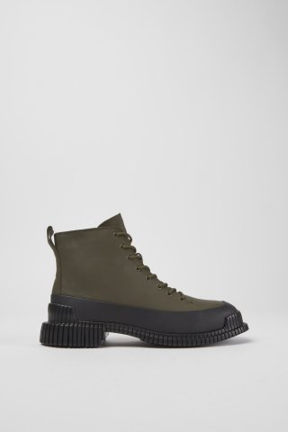 Neu Eingetroffen Camper Pix - Damenstiefelette aus Leder in Grün und Schwarz