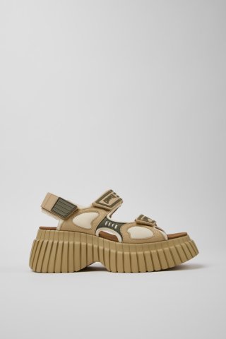 Neu Eingetroffen Camper Pix BCN - Mehrfarbige Sandalen aus Leder und Textil für Damen. Neu Eingetroffen Camper Pix BCN - Mehrfarbige Sandalen aus Leder und Textil für Damen.