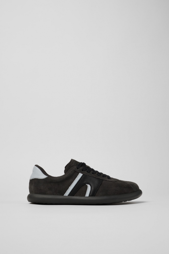 Neu Eingetroffen Camper Twins - Grauebrauner Damensneaker aus Nubukleder/Leder Neu Eingetroffen Camper Twins - Grauebrauner Damensneaker aus Nubukleder/Leder