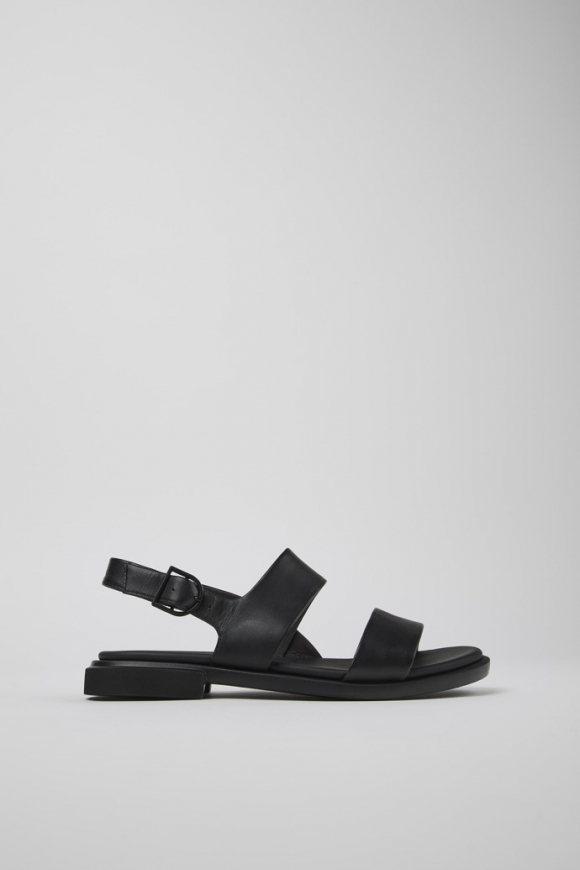 Neu Eingetroffen Camper Edy - Schwarze Ledersandalen für Damen Neu Eingetroffen Camper Edy - Schwarze Ledersandalen für Damen