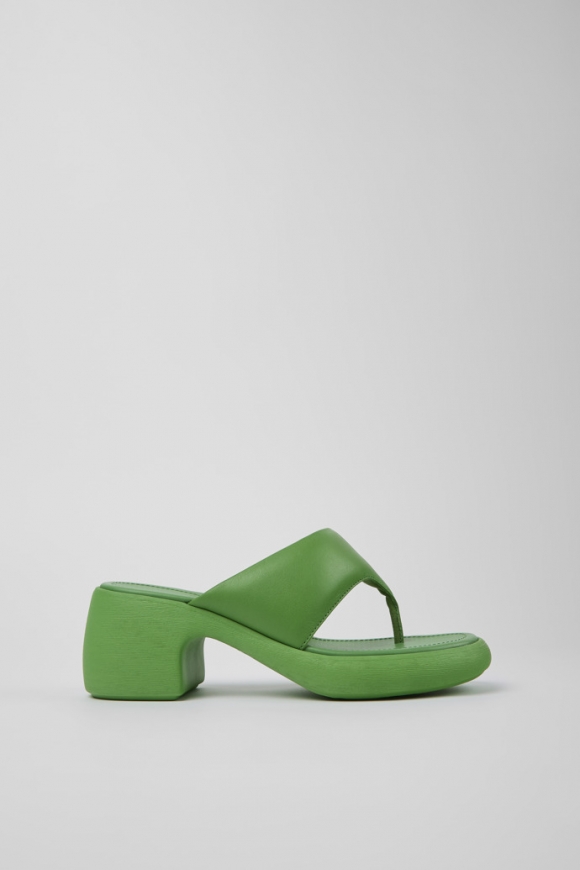 Neu Eingetroffen Camper Thelma - Grüne Ledersandalen für Damen Neu Eingetroffen Camper Thelma - Grüne Ledersandalen für Damen