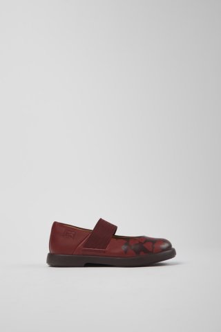 Neu Eingetroffen Camper Twins - Weinroter Kinder-Mary Jane aus Leder