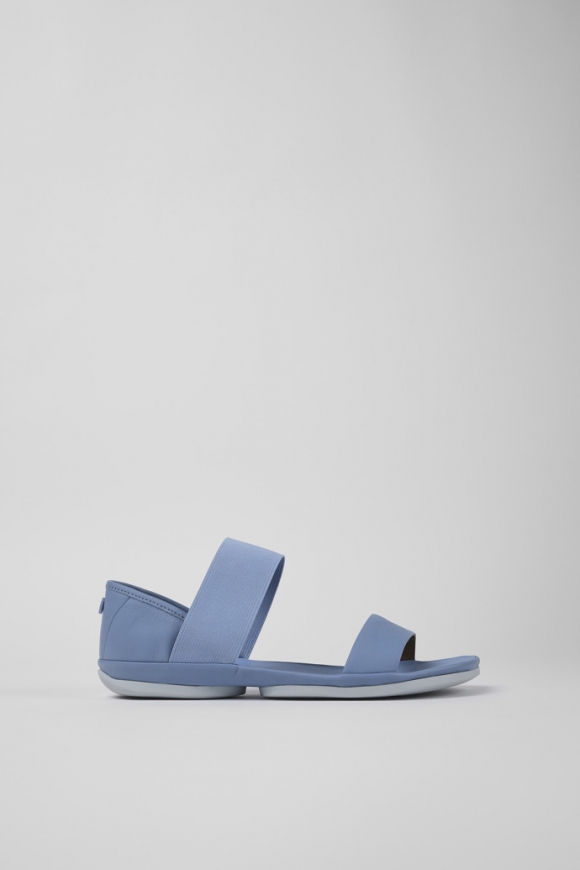 Neu Eingetroffen Camper Right - Blaue Ledersandalen für Damen Neu Eingetroffen Camper Right - Blaue Ledersandalen für Damen
