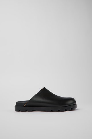 Neu Eingetroffen Camper Brutus Sandal - Schwarze Ledersandale für Damen.